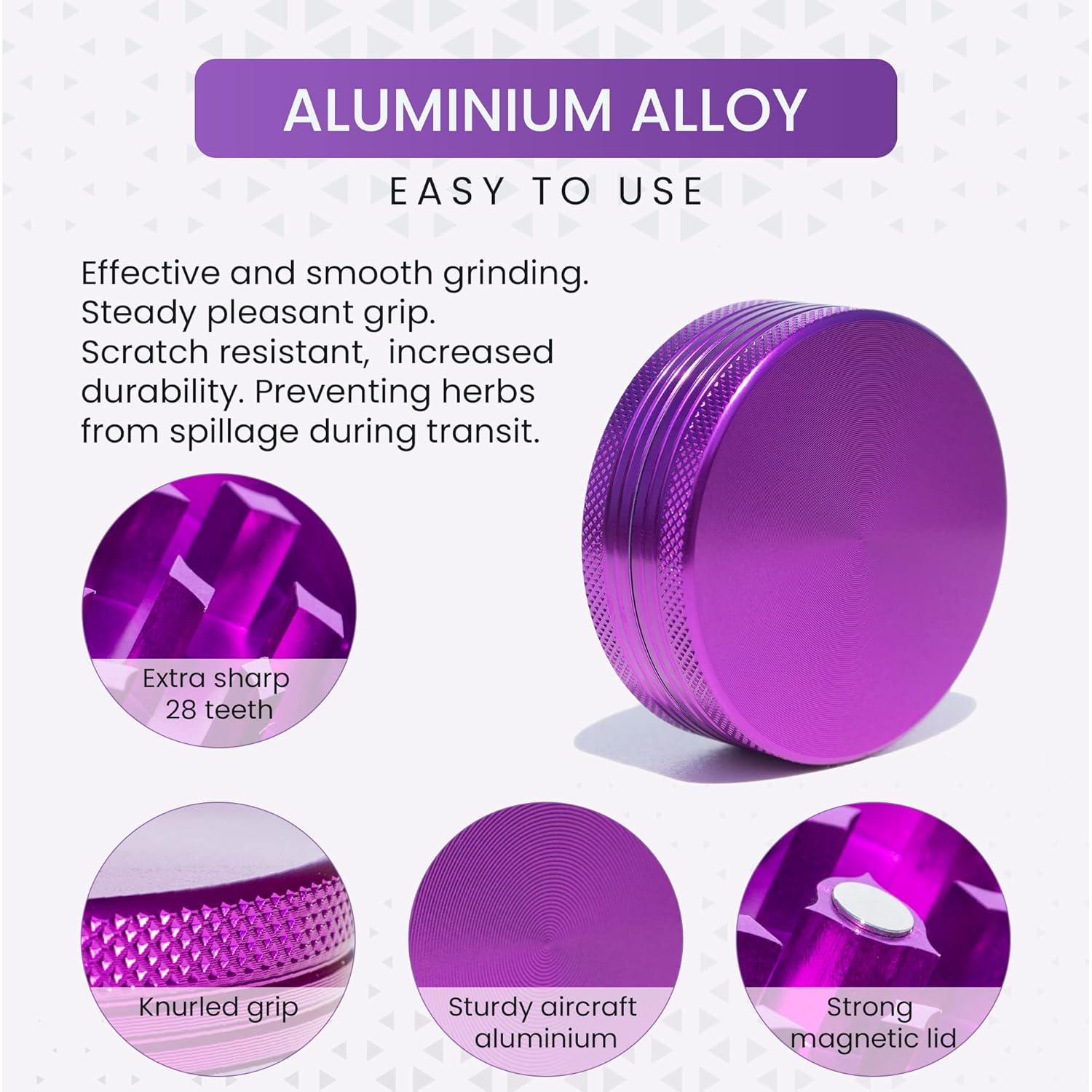 Molinillo de Especias Manual THETIS KITCHEN 5.08 cm Púrpura