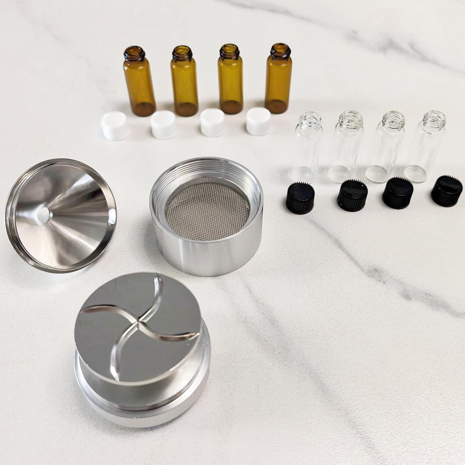 Juego de Molinillos de Especias MuYuDaDi Aluminio Plateado