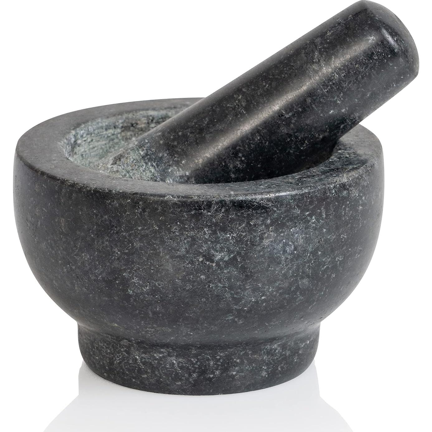 Conjunto de Mortero y Mano Maxam - 12.7 cm - Granito Natural