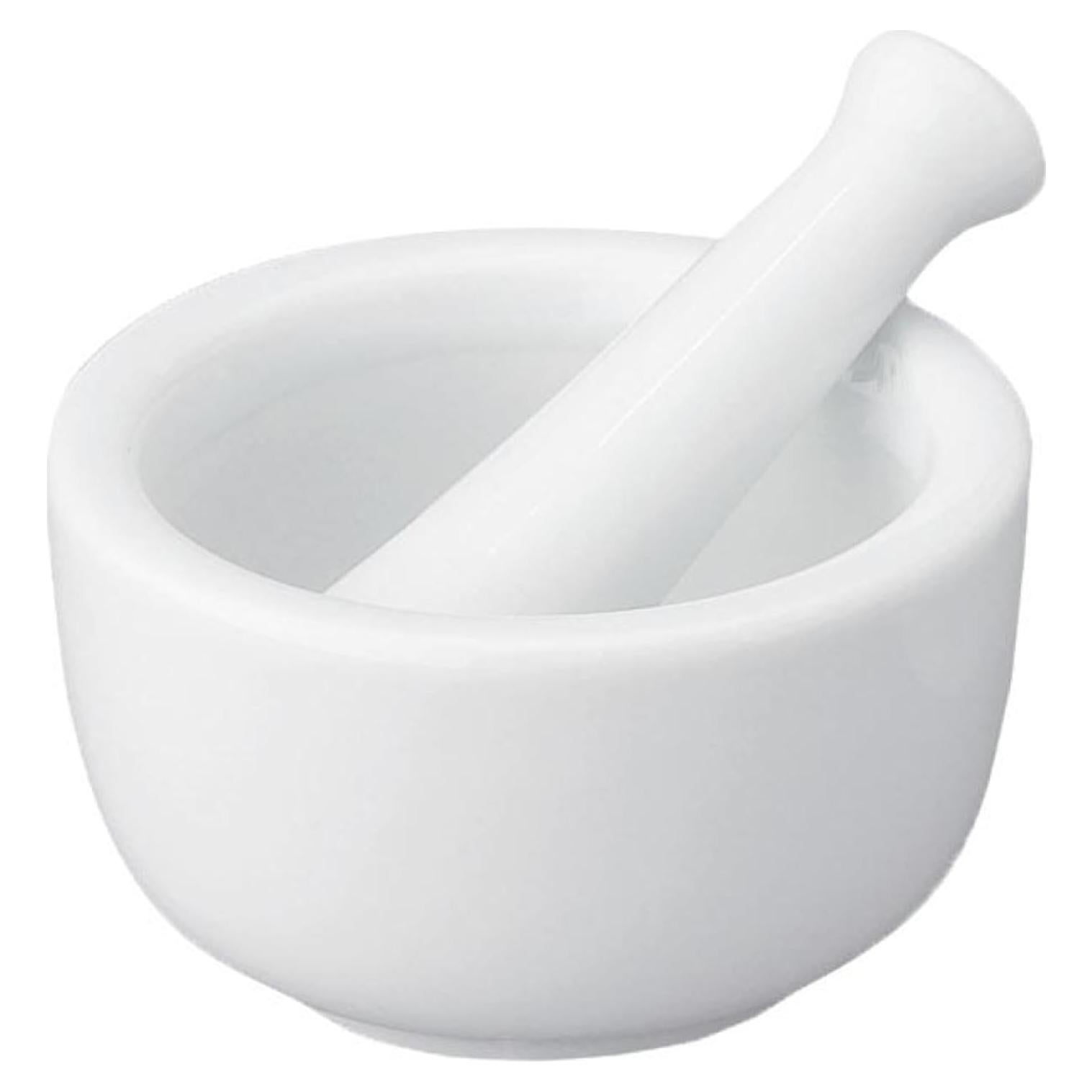 Juego de Mortero y Mano HIC Kitchen Porcelana 6.99 cm