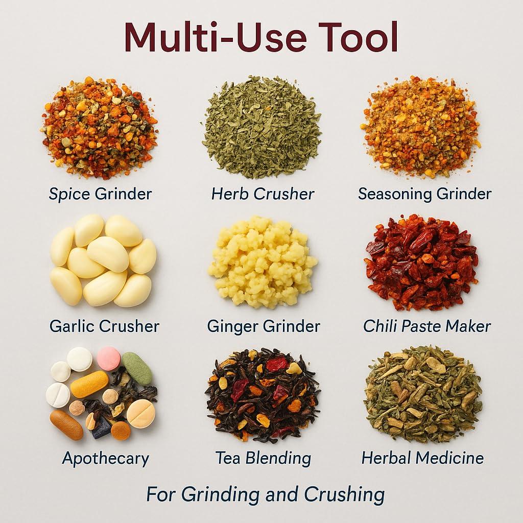 Juego de Mortero y Mano HIC Kitchen Porcelana 6.99 cm