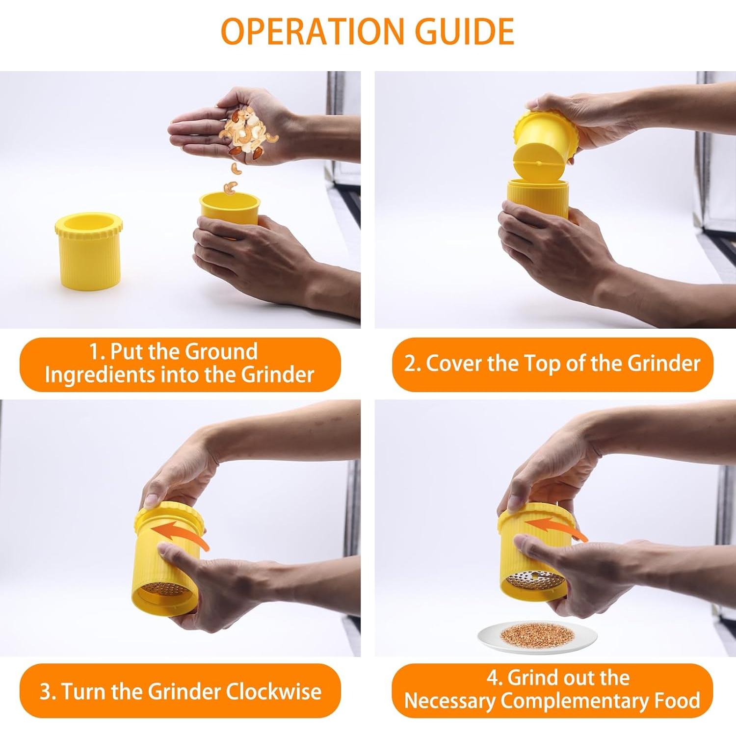 Rallador de Nuez FOVNOT Manual de Acero Inoxidable 8x8.5cm