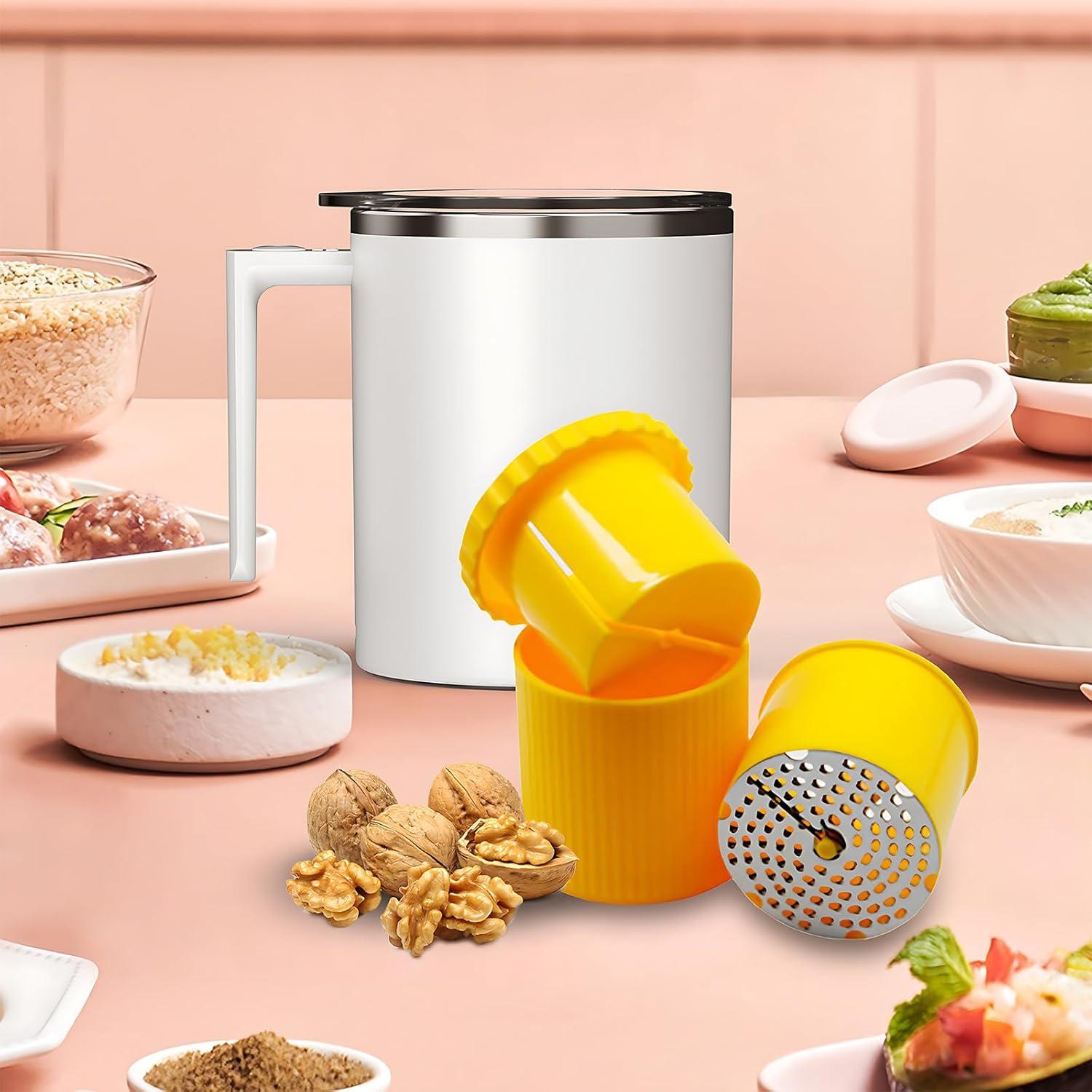 Rallador de Nuez FOVNOT Manual de Acero Inoxidable 8x8.5cm