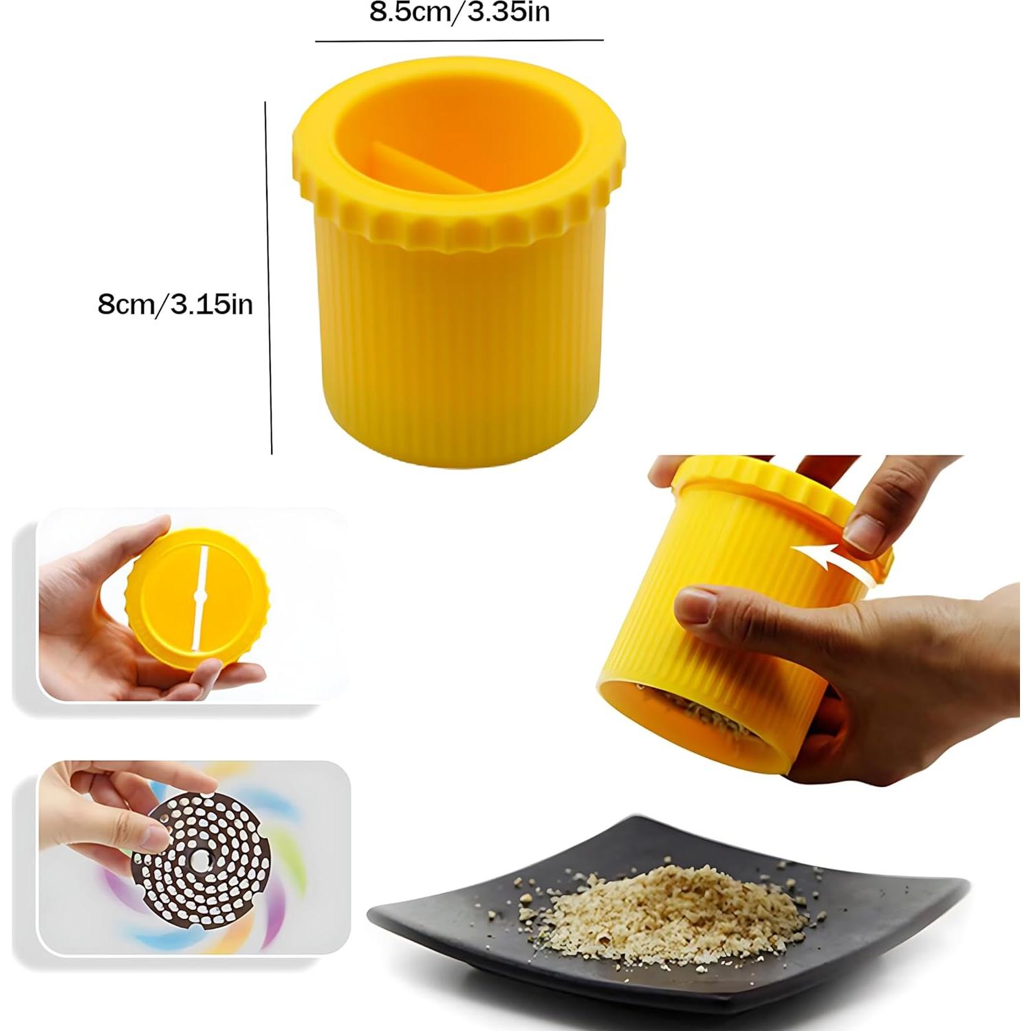 Rallador de Nuez FOVNOT Manual de Acero Inoxidable 8x8.5cm