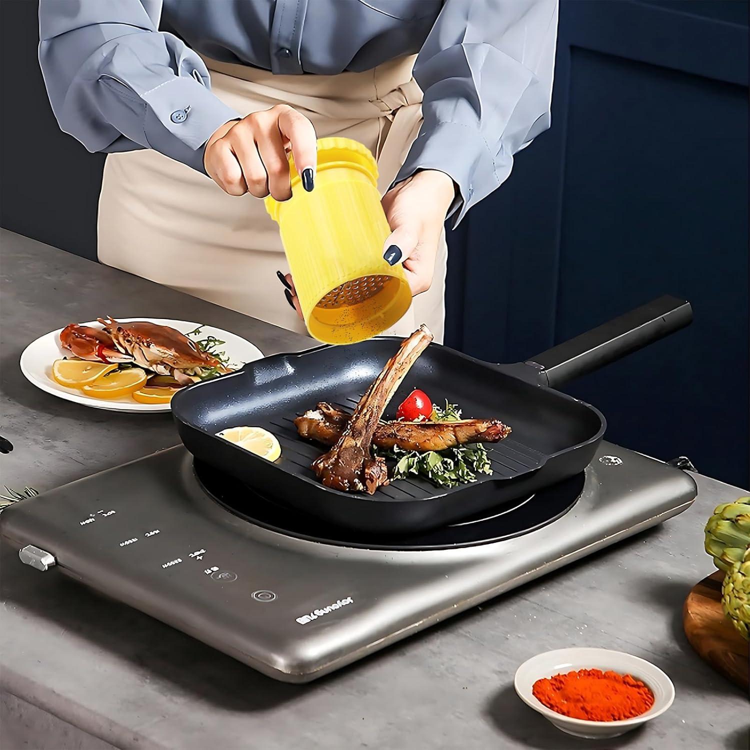 Rallador de Nuez FOVNOT Manual de Acero Inoxidable 8x8.5cm