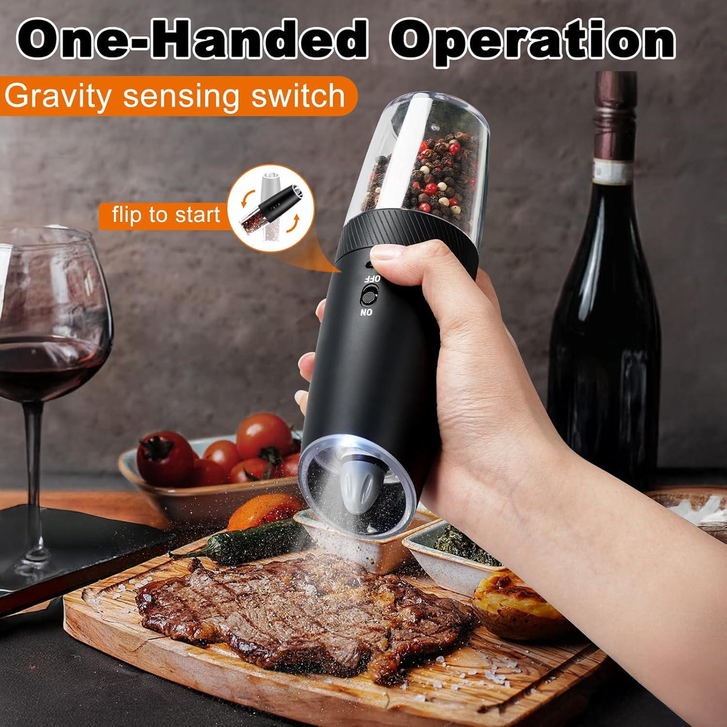 Juego de Molinillos Eléctricos de Sal y Pimienta LetGoShop 135ml