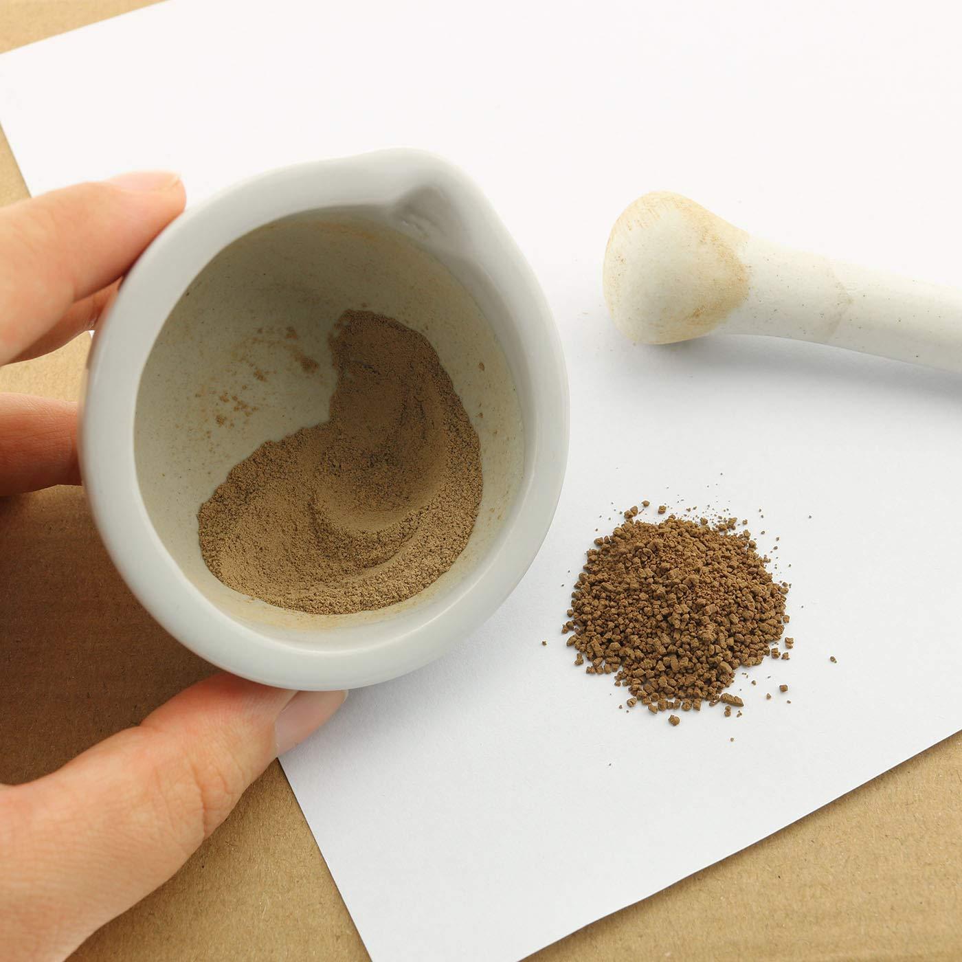 Mini Mortero y Mano de Porcelana Ruiwaer 60ml Blanco