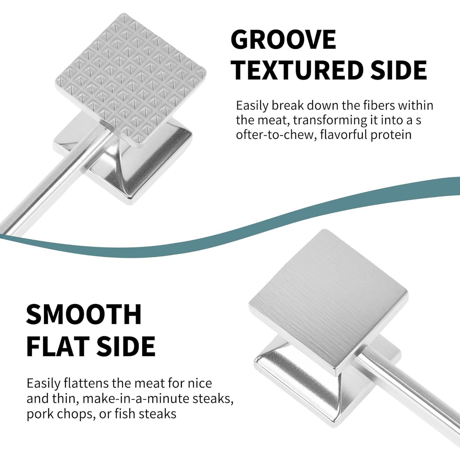 Mazo Ablandador de Carne VOCOSTE de Aluminio Doble Cara 26.5cm