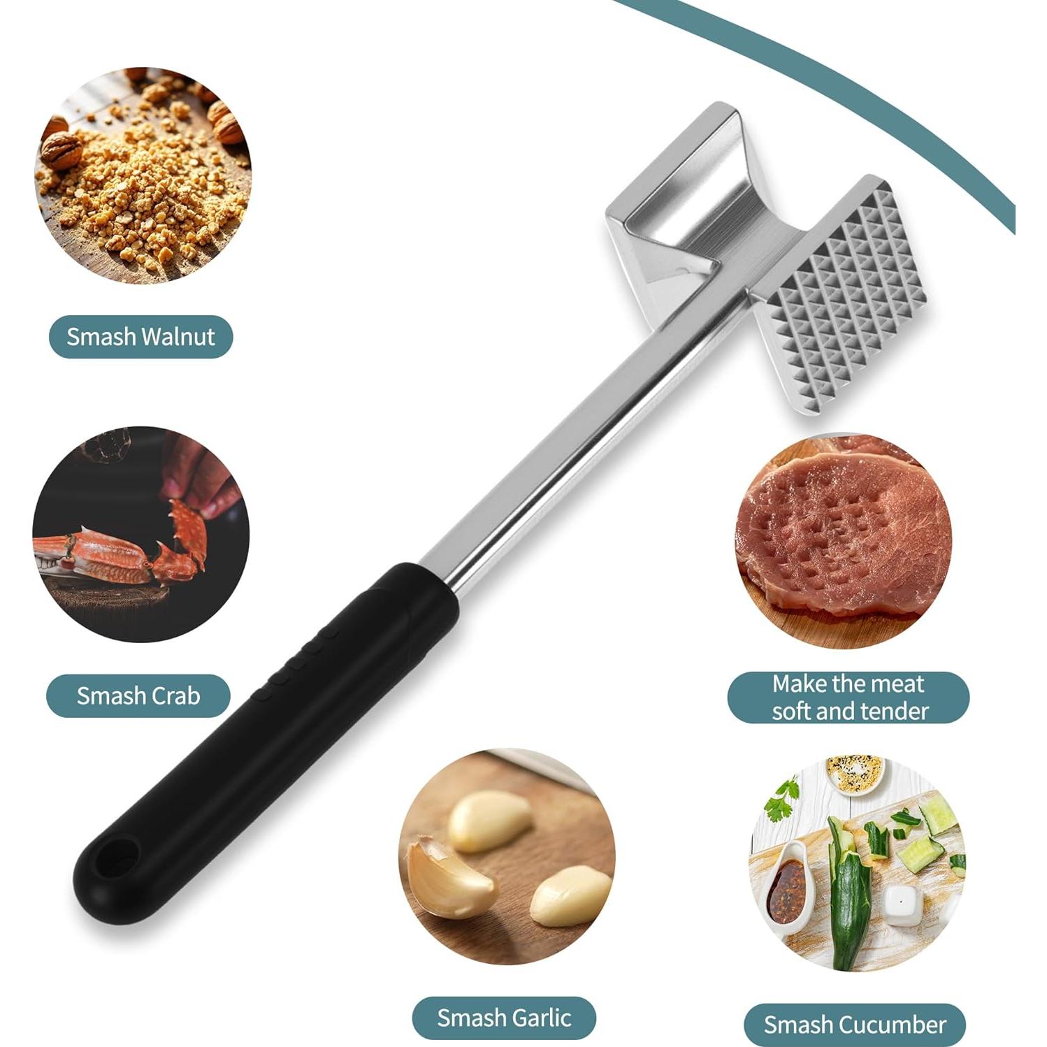 Mazo Ablandador de Carne VOCOSTE de Aluminio Doble Cara 26.5cm