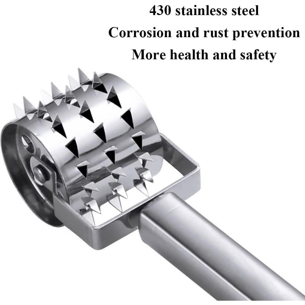 Rodillo Aplanador de Carne Inoxidable Junvaia 90g