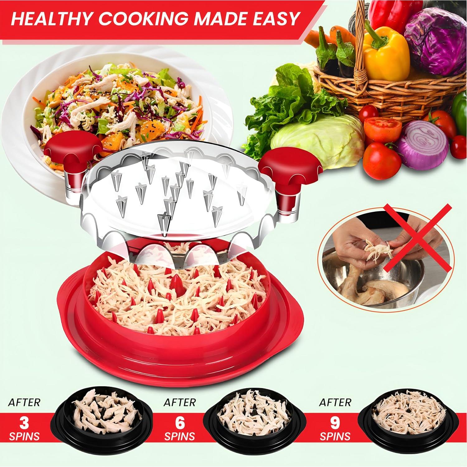 Desmenuzador de Pollo SWISSTON 25.4 cm Antideslizante BPA Free