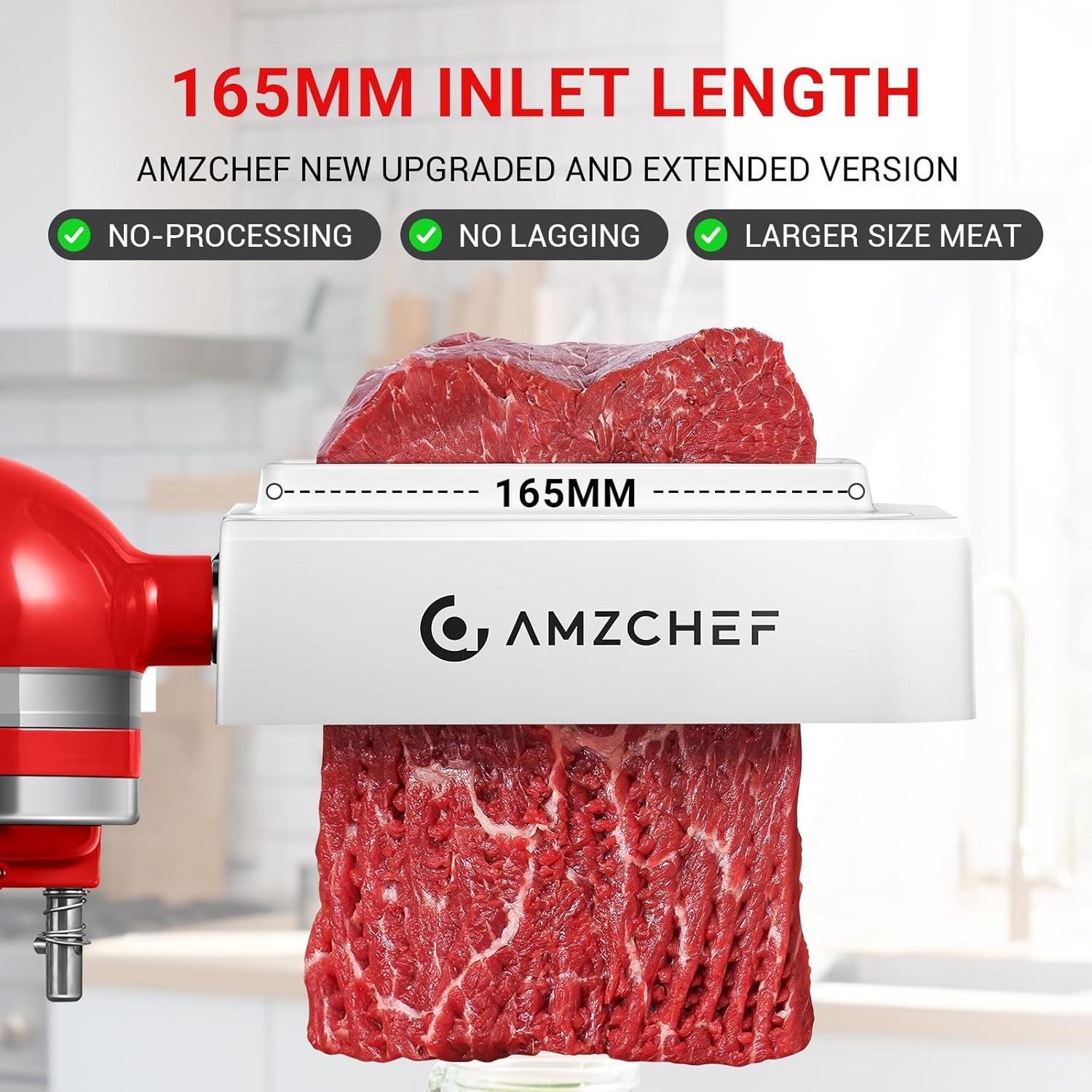 Ablandador de Carne AMZCHEF para Mezclador KA - Acero Inoxidable