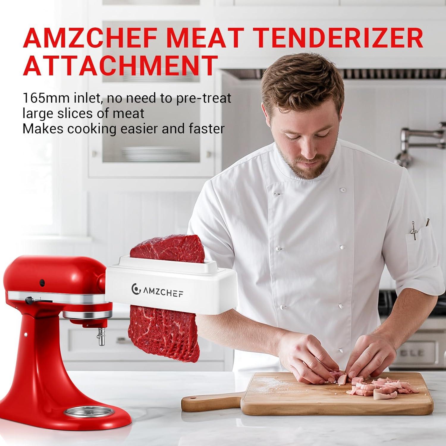 Ablandador de Carne AMZCHEF para Mezclador KA - Acero Inoxidable
