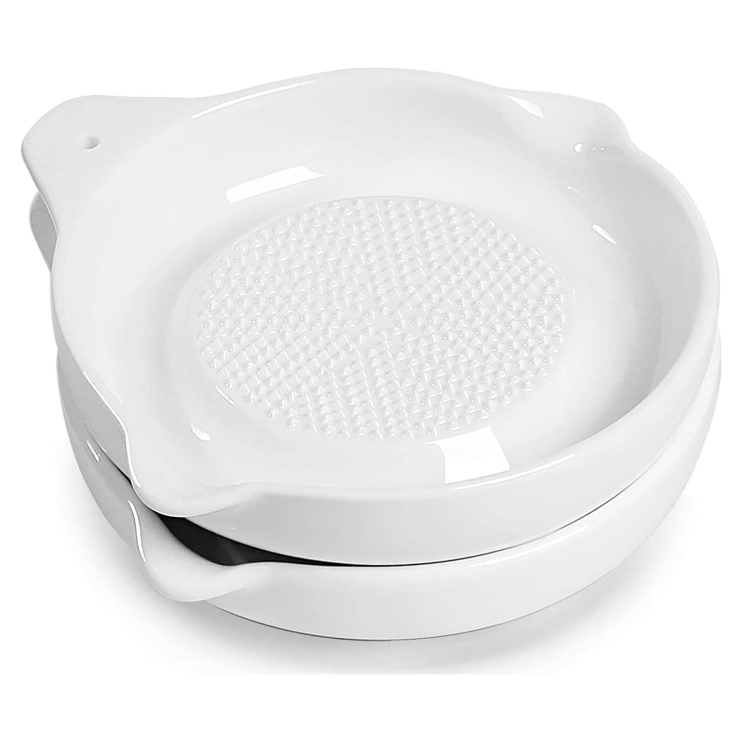 Set de 2 Ralladores de Cerámica ONTUBE para Cocina 16.5 cm