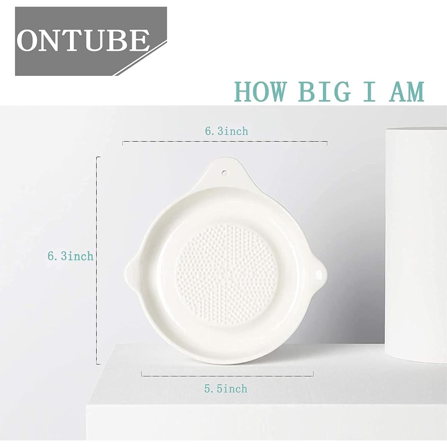 Set de 2 Ralladores de Cerámica ONTUBE para Cocina 16.5 cm