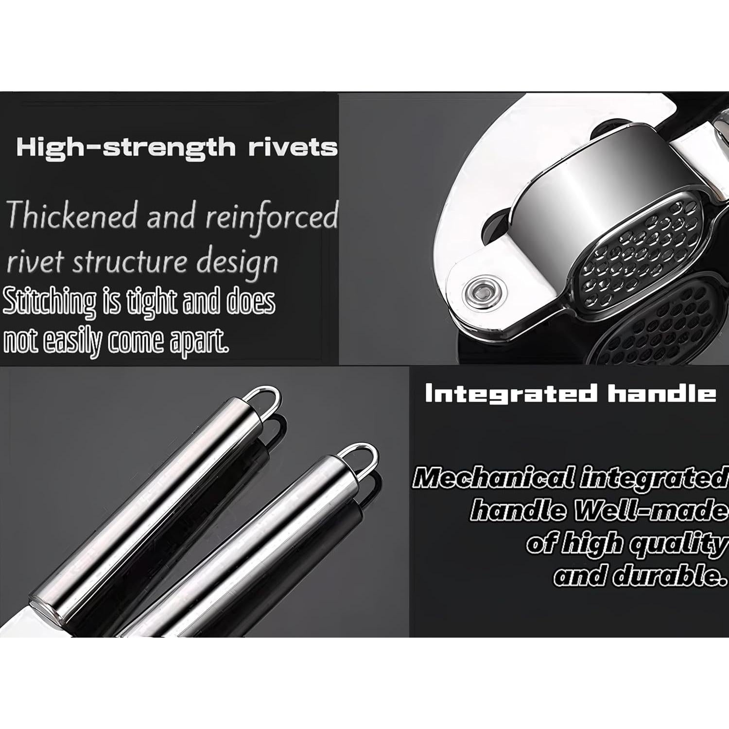 Prensa de Ajo y Jengibre Fgnuay de Acero Inoxidable - Multiusos