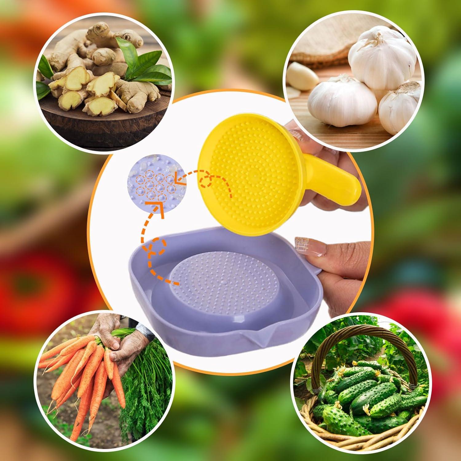 Rallador de Ajo y Jengibre 2 en 1 LYUERUEX Portátil