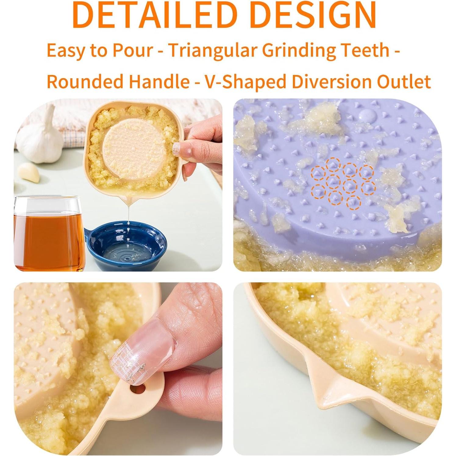 Rallador de Ajo y Jengibre 2 en 1 LYUERUEX Portátil