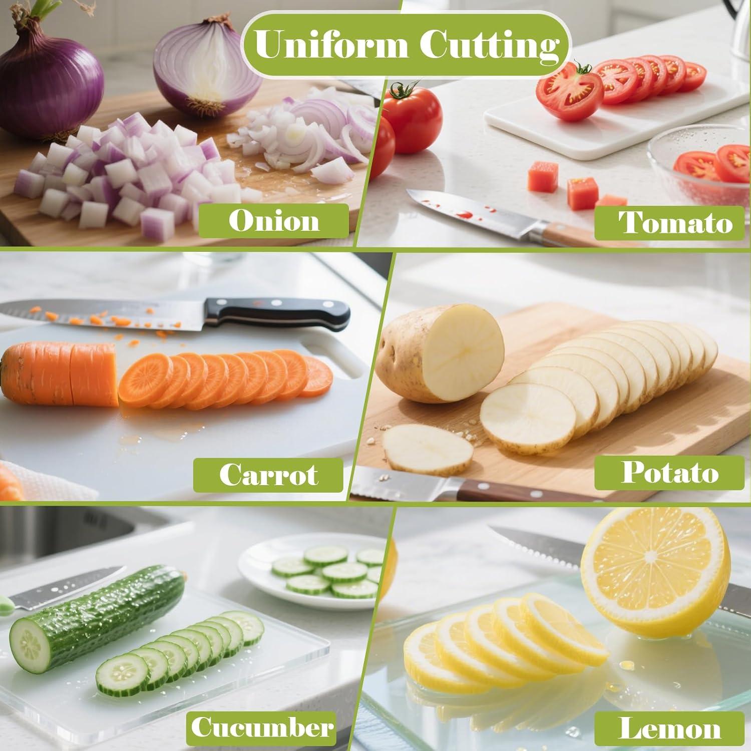 Cortador de Cebolla FANTEXY 16 Púas Acero Inoxidable 12 cm