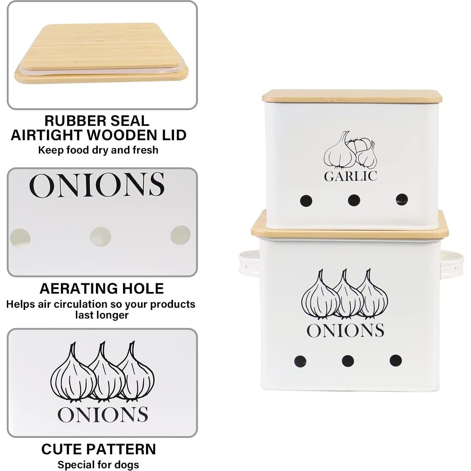 Contenedor de Almacenamiento de Verduras Gdfjiy - Juego de 2