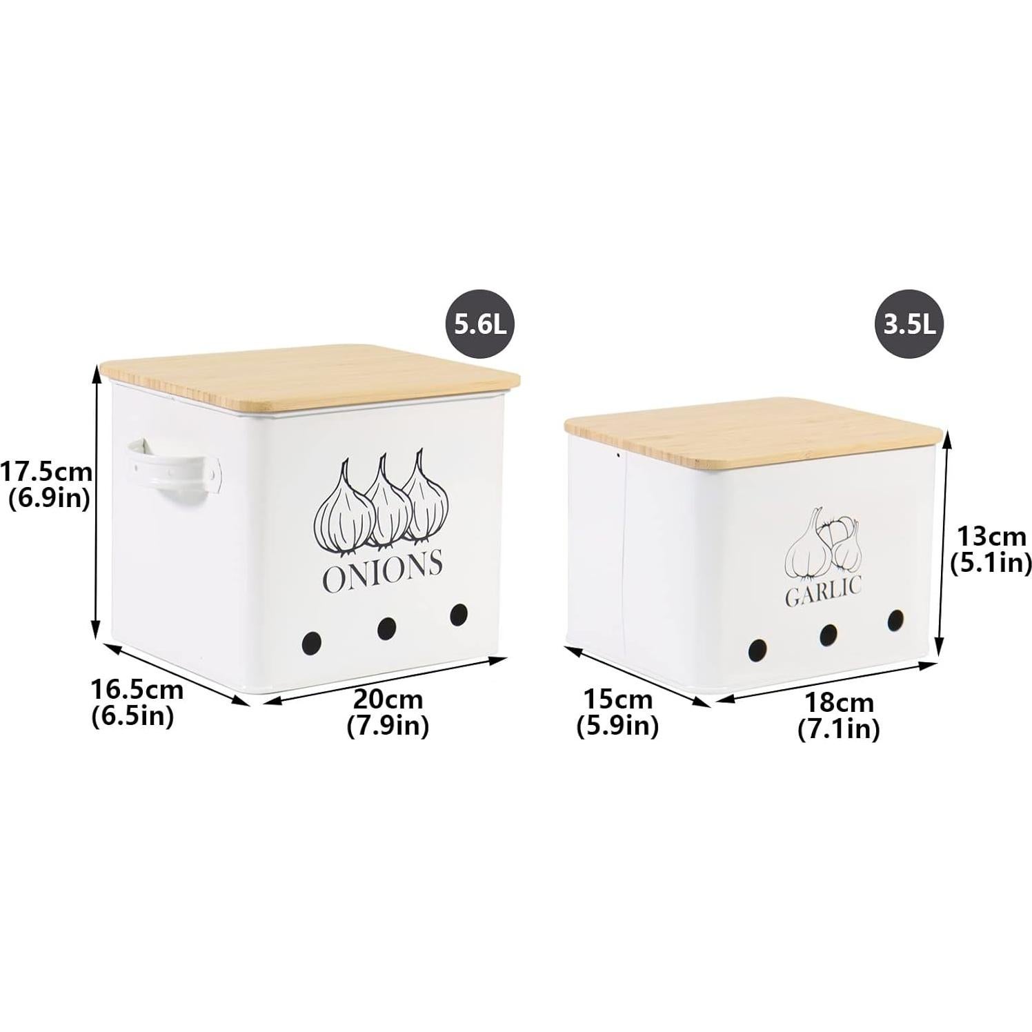 Contenedor de Almacenamiento de Verduras Gdfjiy - Juego de 2