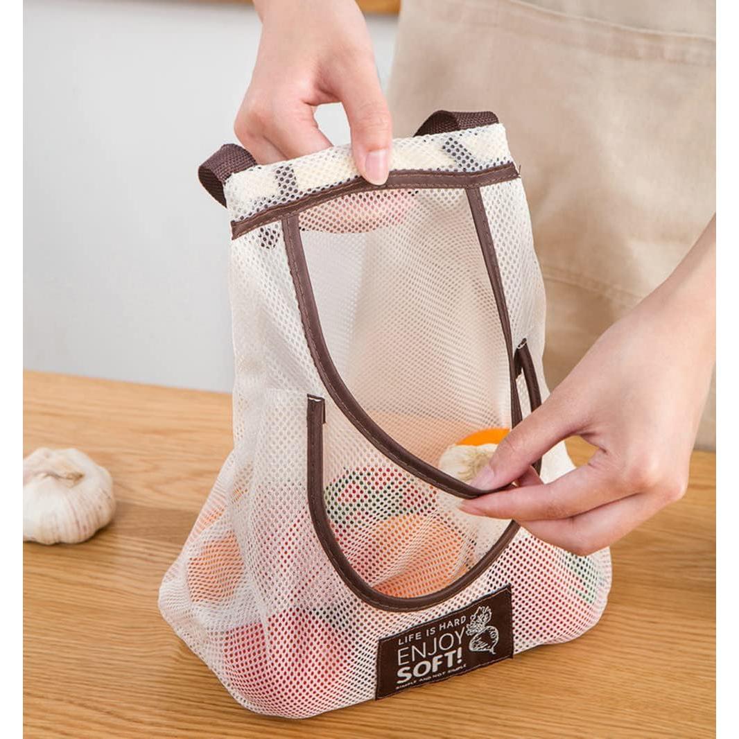 3 Bolsas de Malla Reutilizables Didcant - Almacenamiento Colgante