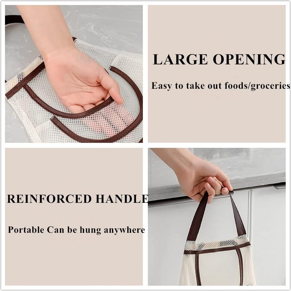 3 Bolsas de Malla Reutilizables Didcant - Almacenamiento Colgante