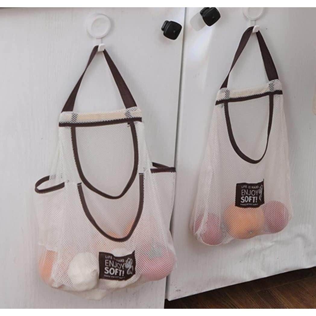 3 Bolsas de Malla Reutilizables Didcant - Almacenamiento Colgante