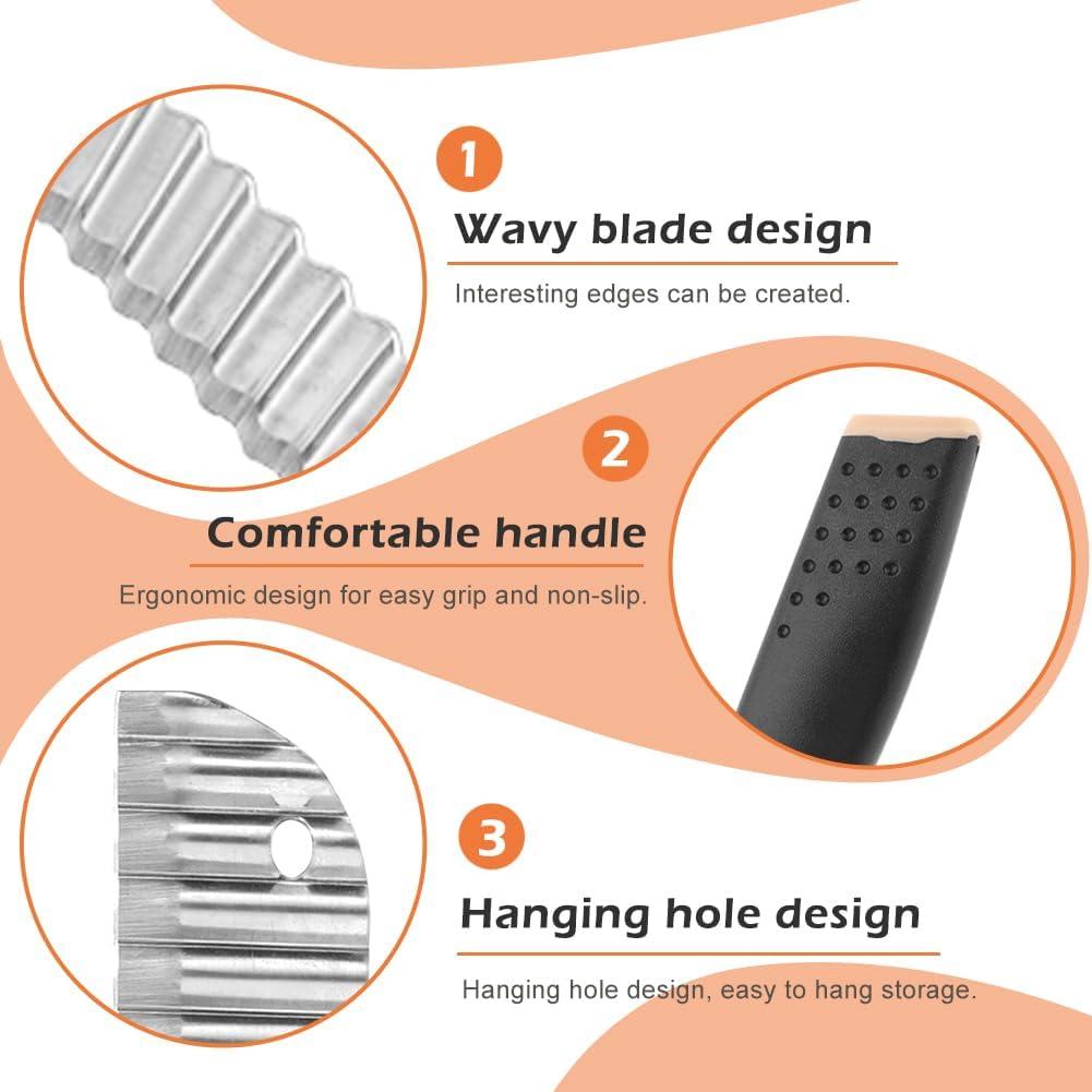 Cortador de Ondas CALIDAKA con Soporte y Pelador Negro