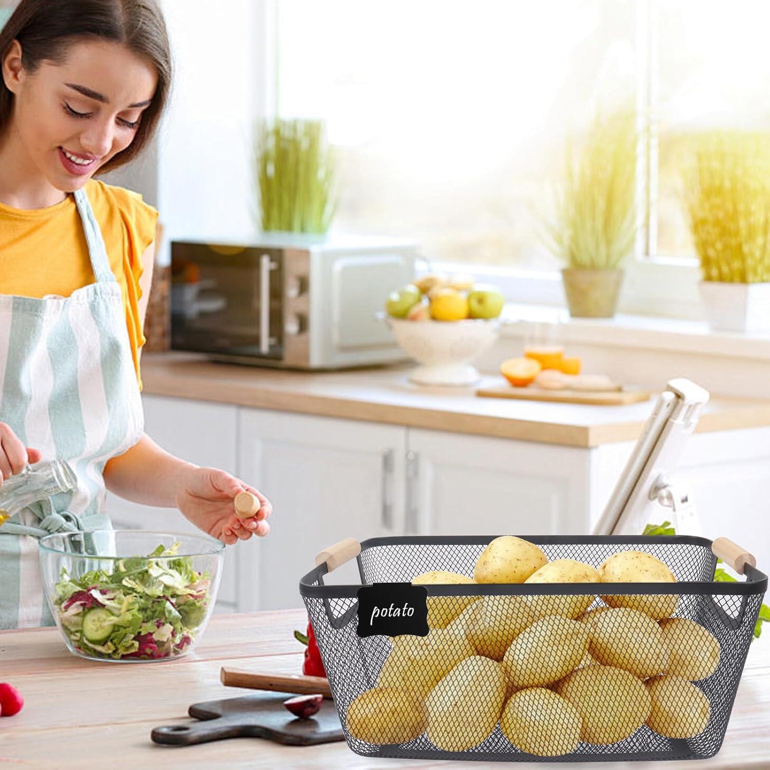Contenedor de Almacenamiento de Papas y Cebollas Gdfjiy - 2 PCS