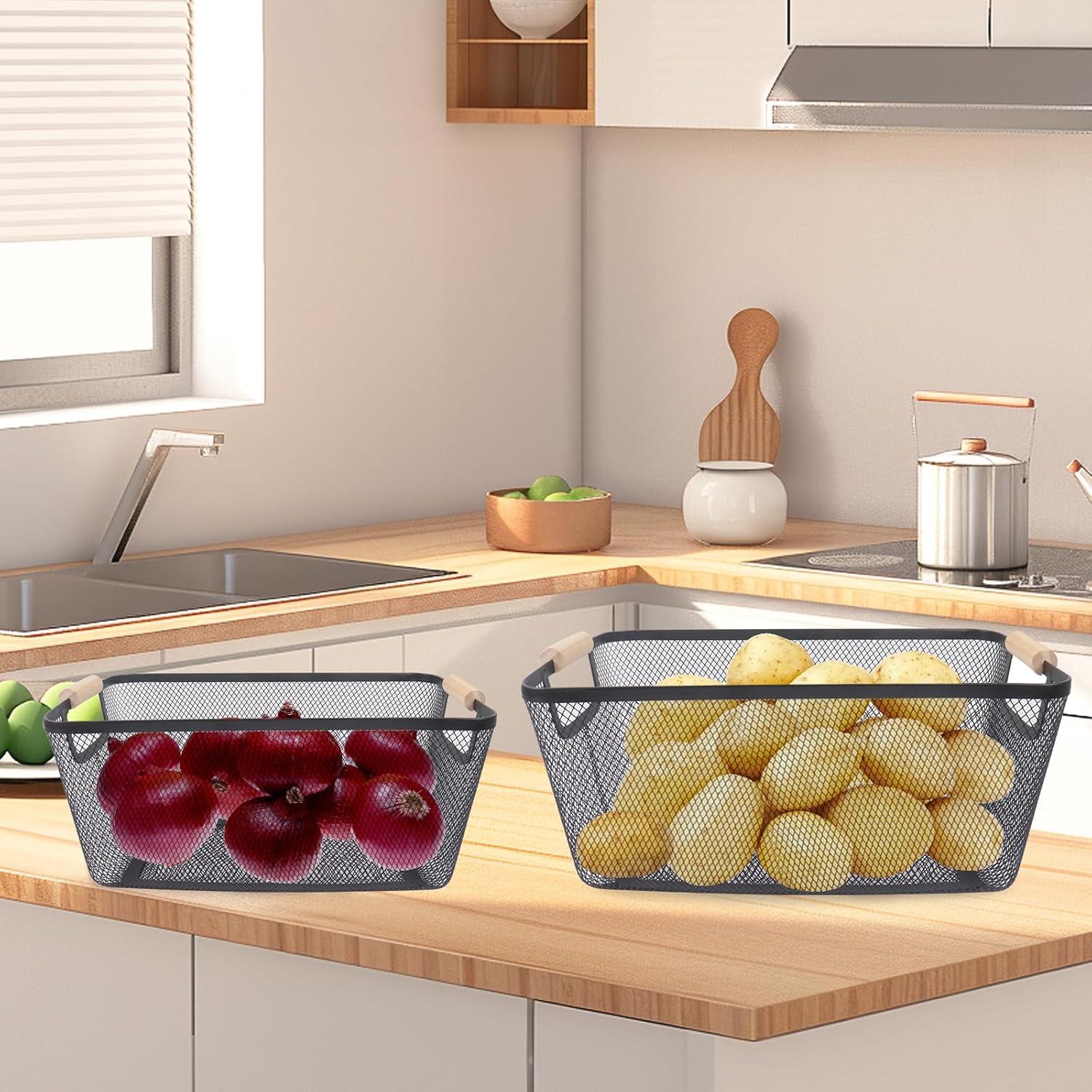 Contenedor de Almacenamiento de Papas y Cebollas Gdfjiy - 2 PCS