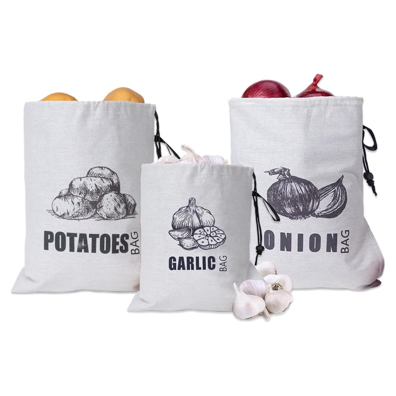 Bolsa de Almacenamiento TOGETRUE para Cebollas y Papas 3.6 kg