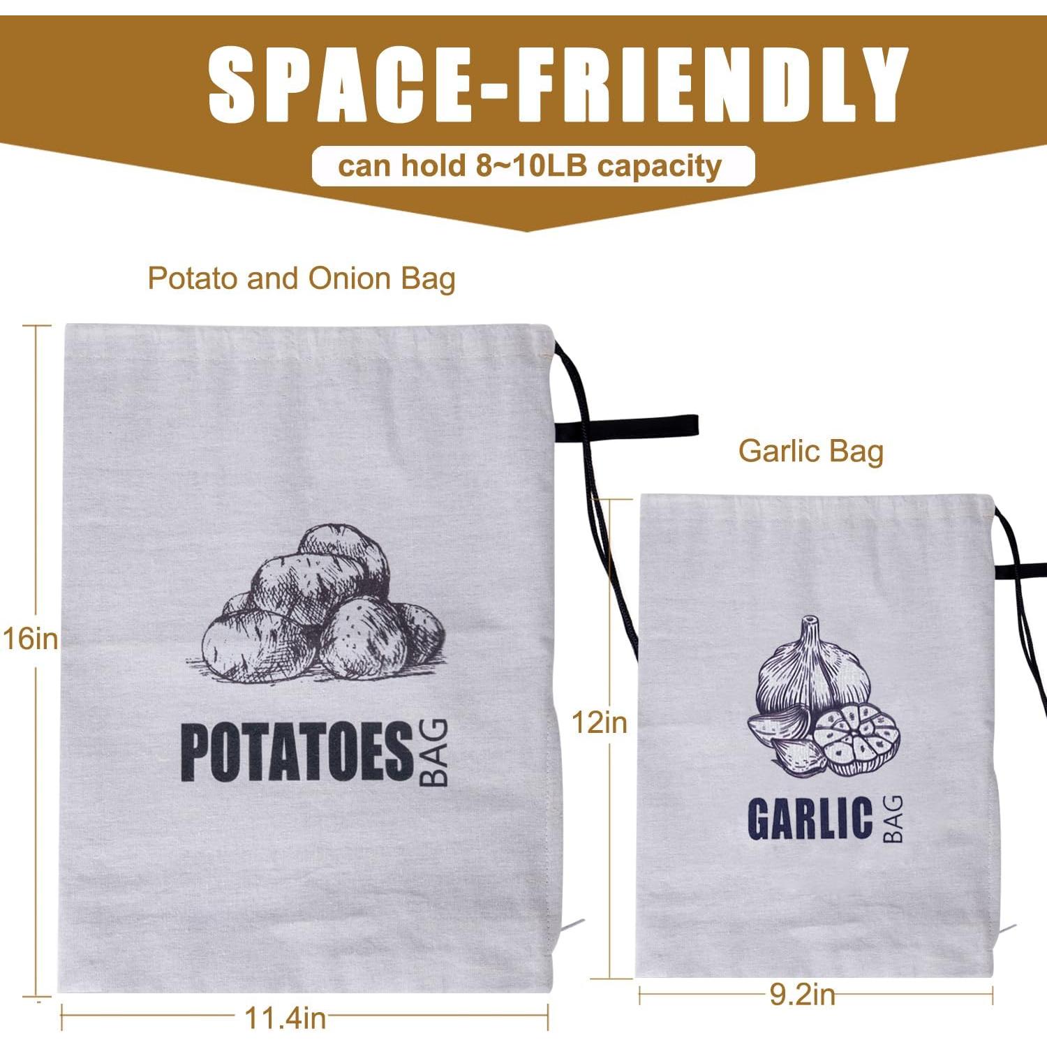 Bolsa de Almacenamiento TOGETRUE para Cebollas y Papas 3.6 kg