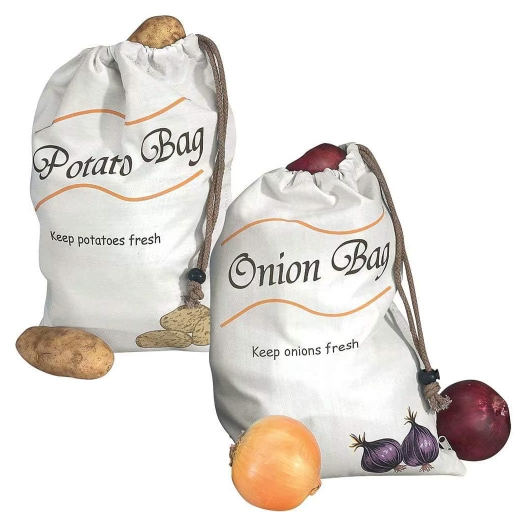 Bolsas de Almacenamiento de Verduras Zhcoy - 2 Piezas 4.54 kg