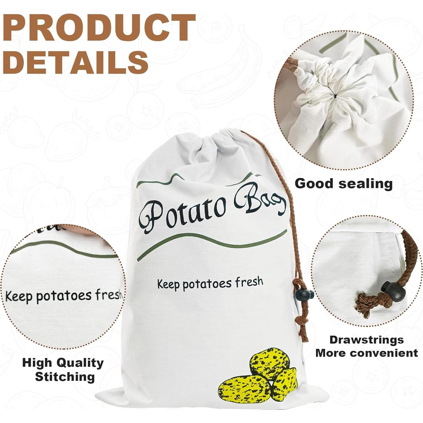 Bolsas de Almacenamiento de Verduras Zhcoy - 2 Piezas 4.54 kg