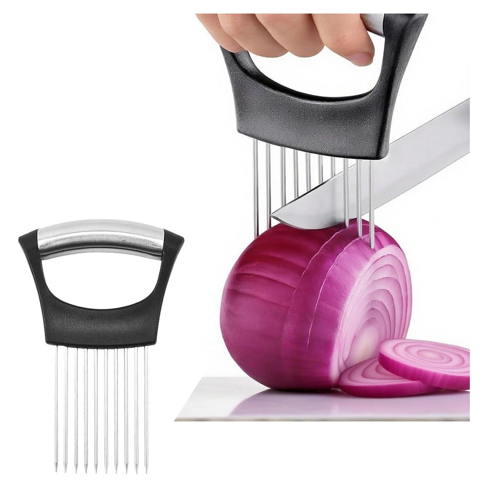 Cortador de Verduras YROJISU con Soporte de Seguridad - Acero Inoxidable