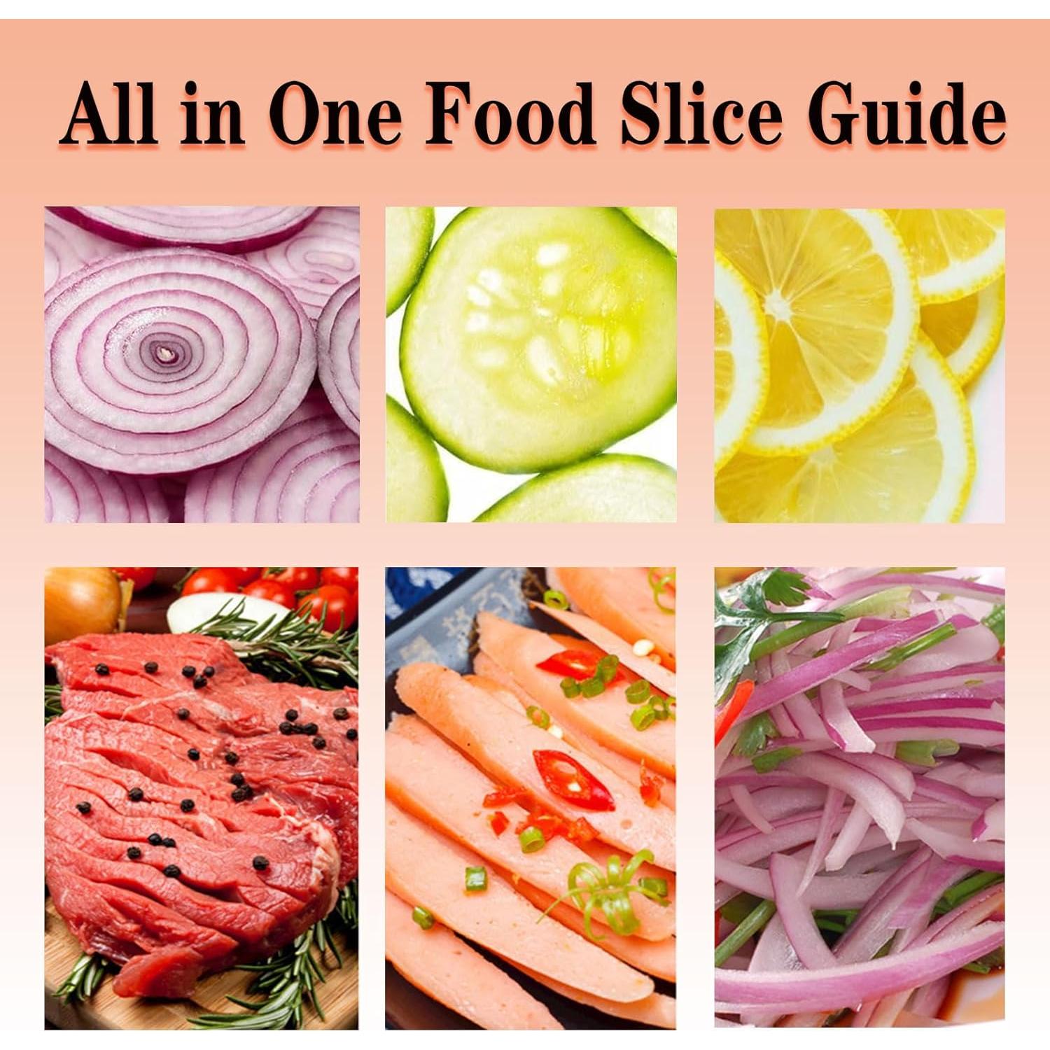 Cortador de Verduras YROJISU con Soporte de Seguridad - Acero Inoxidable