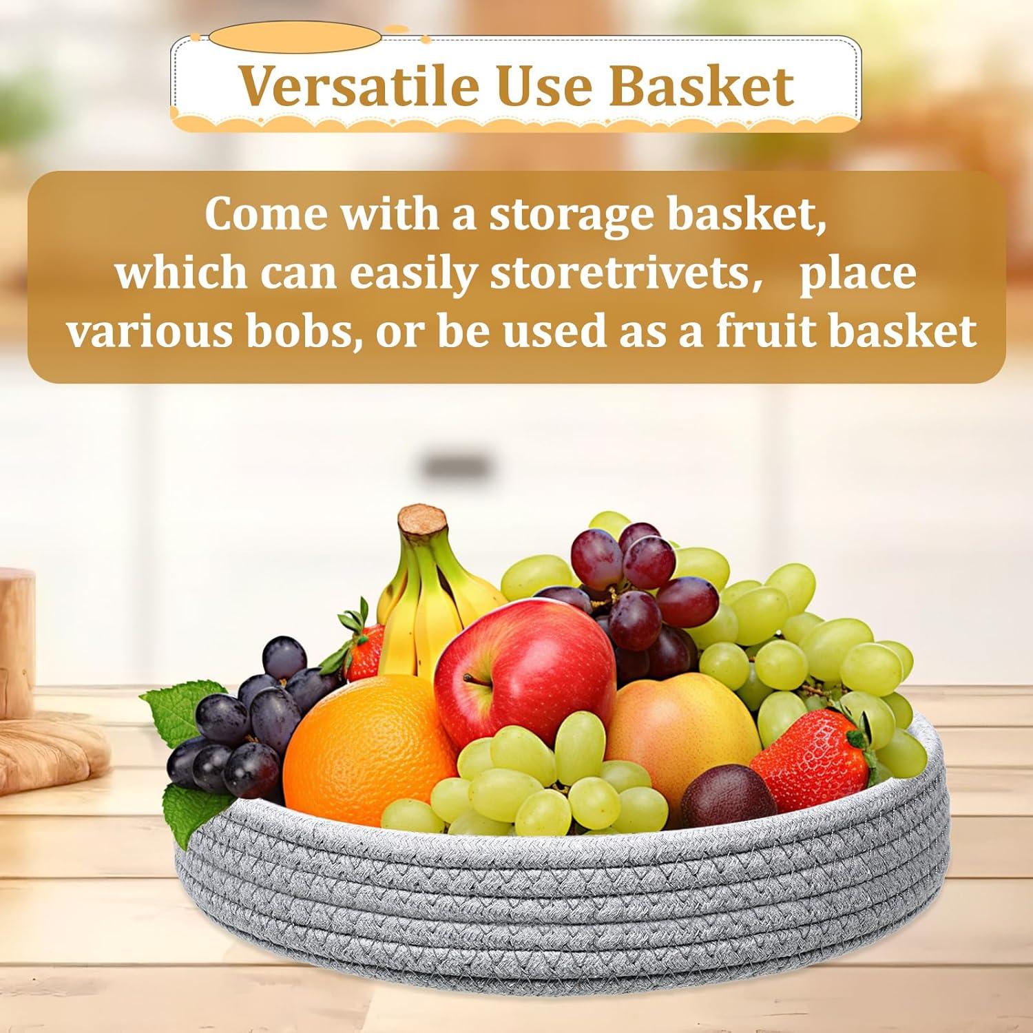 Trivetes de 25.4 cm Aiyorse, 6 Pcs Resistentes al Calor