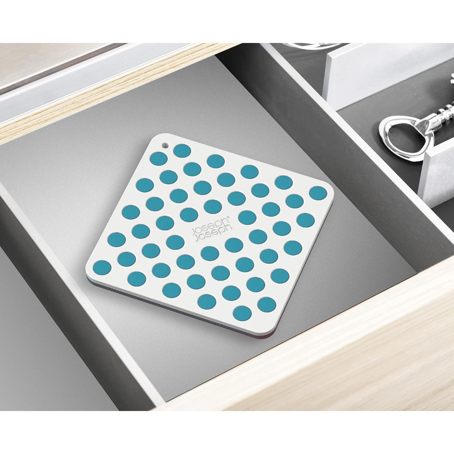 Conjunto de 2 Trivets de Silicona Joseph Joseph Azul/Blanco