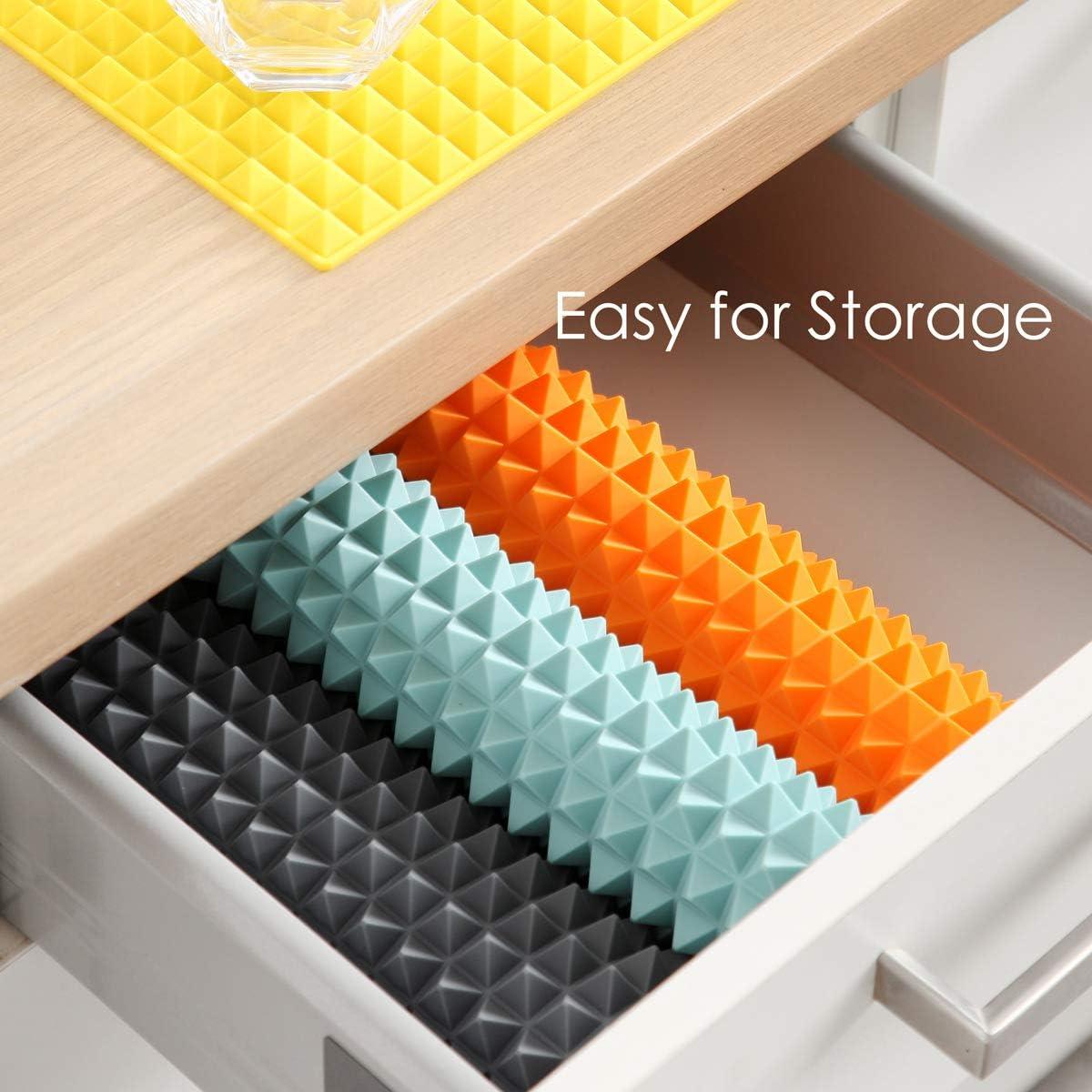 Tapete de Secado de Platos Colinda de Silicona 40.6x29.2cm Gris