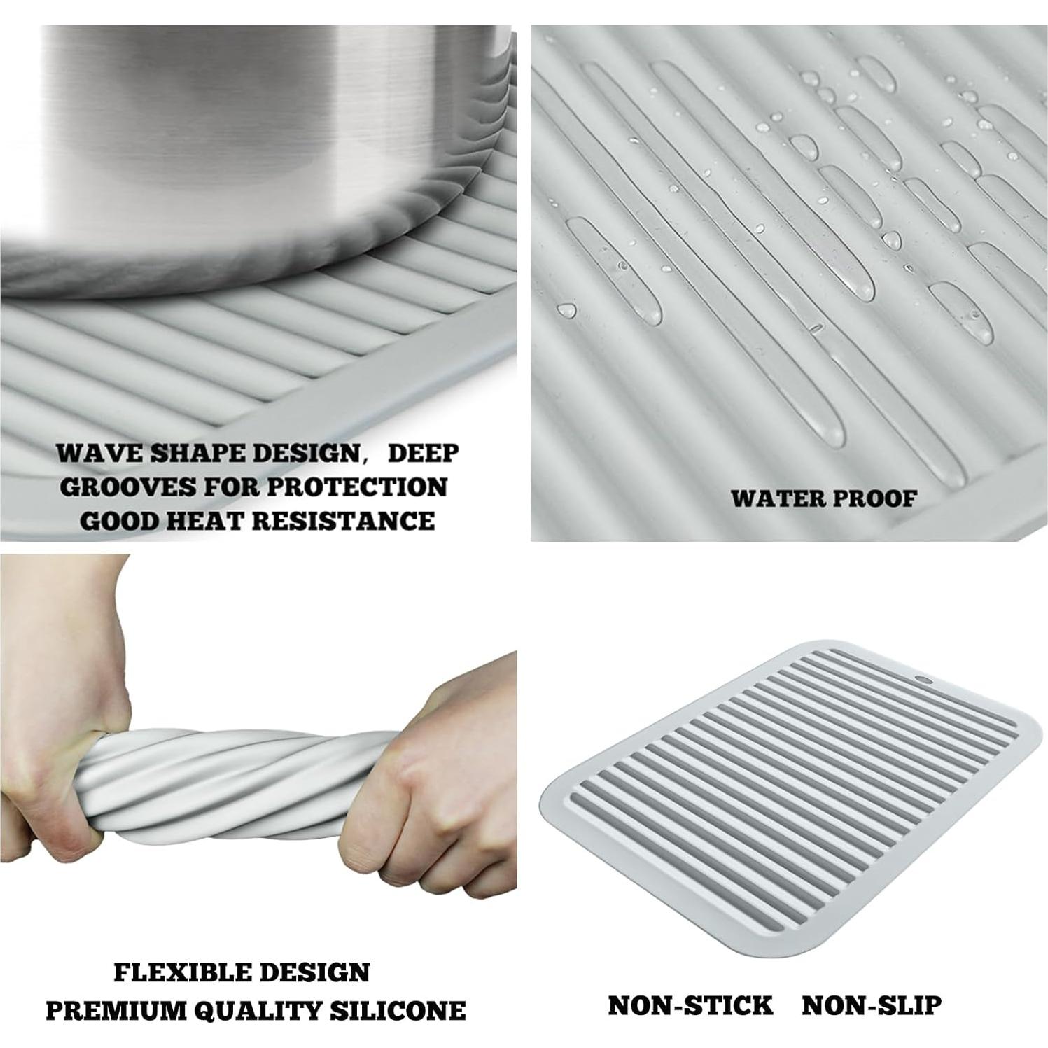 Trivetes de Silicona TOPULORS 3 Pcs Resistentes al Calor