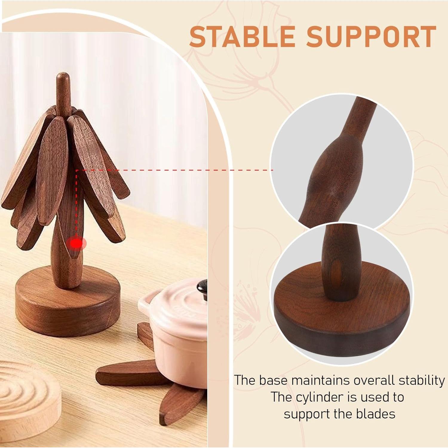 Trivetes de Madera en Forma de Árbol Heaocv - Aislantes Térmicos