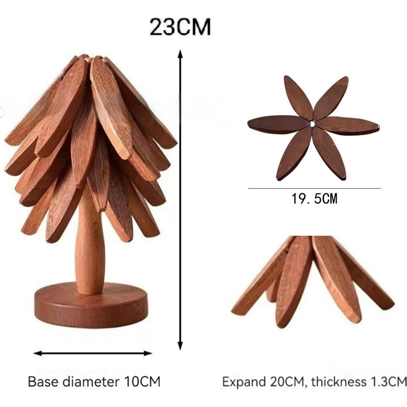 Trivetes de Madera en Forma de Árbol Heaocv - Aislantes Térmicos