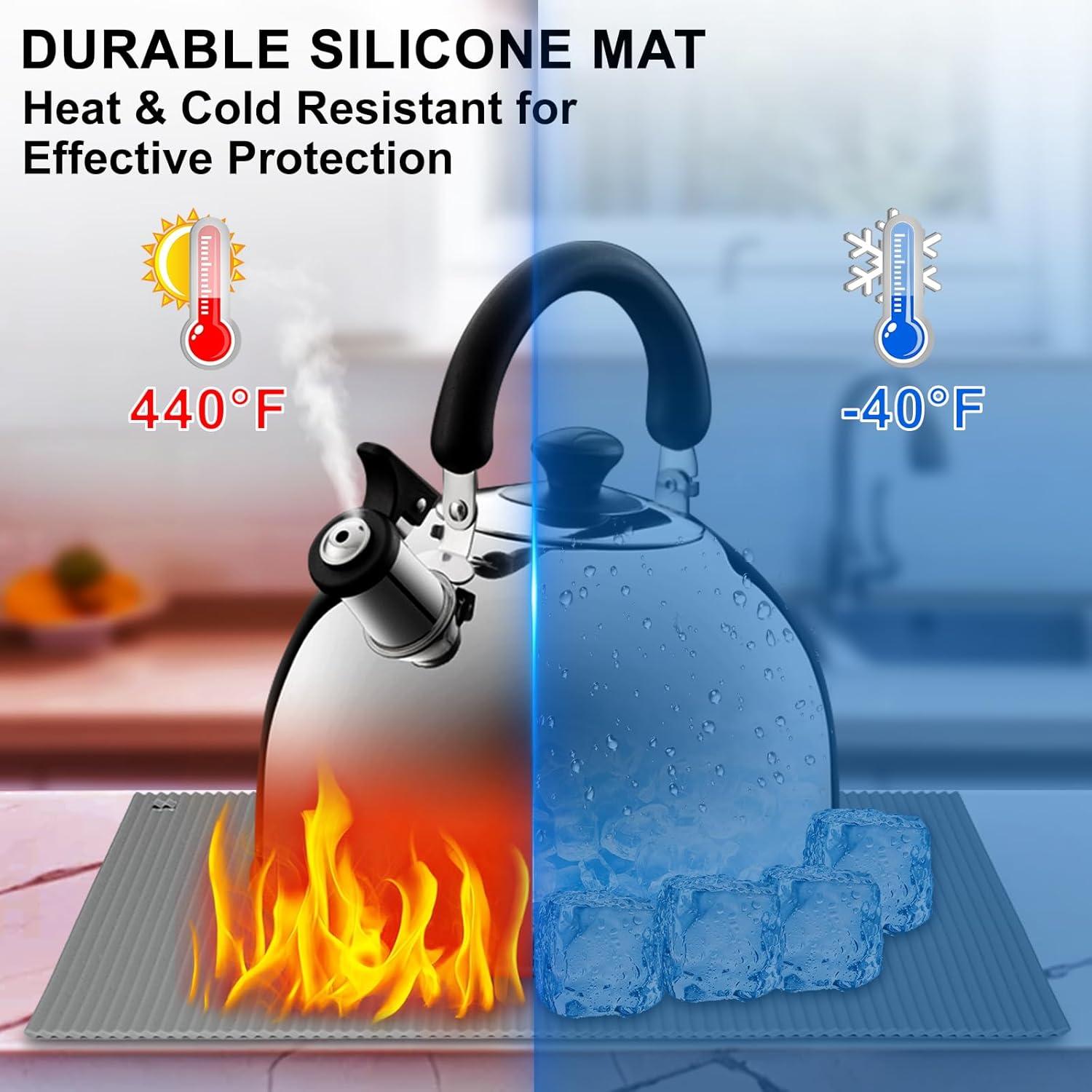 Trivets de Silicona GIDGEE 2 Unidades 24.13x35.81 cm Gris