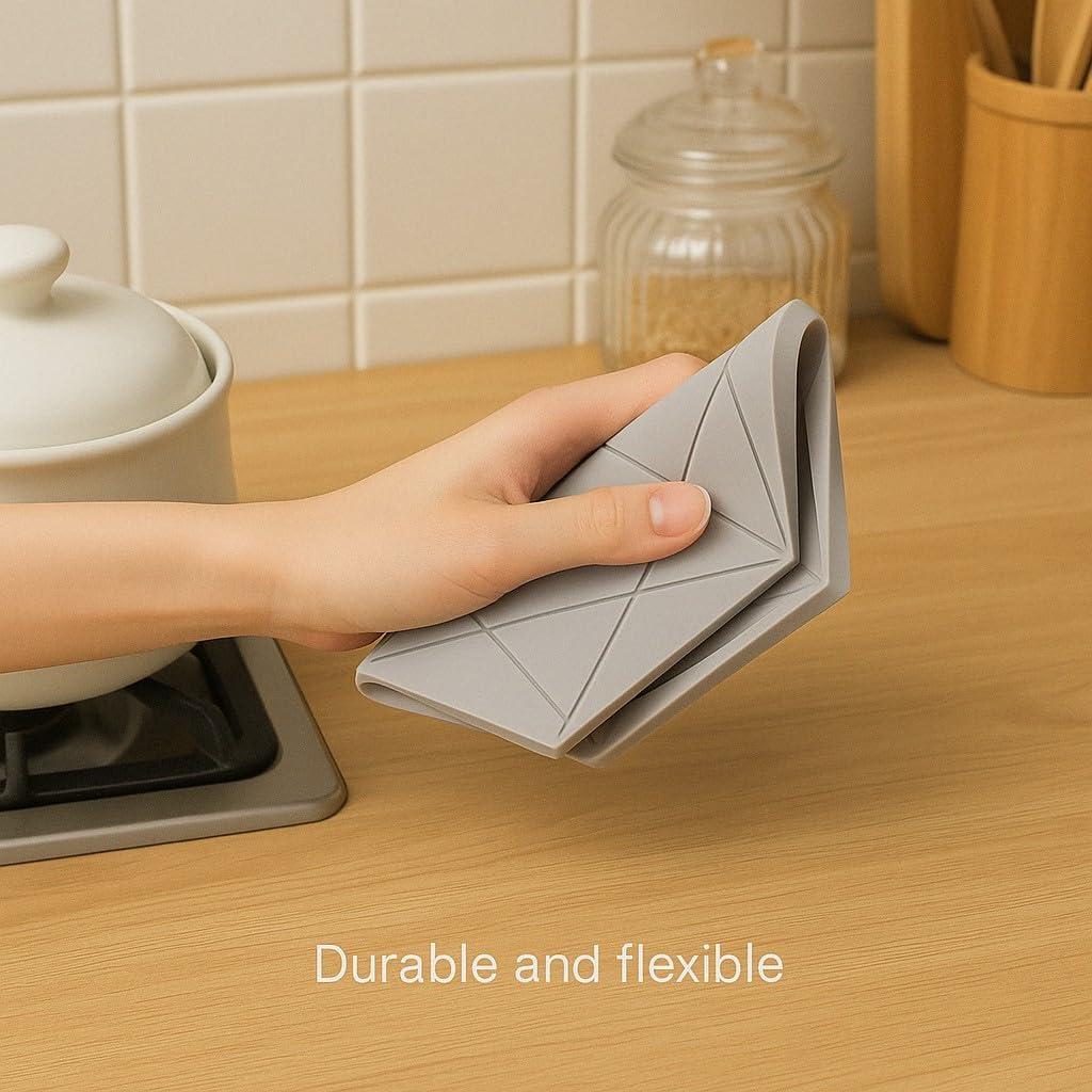 Mats de Silicona Hexagonales MINGLEMART - Paquete de 4