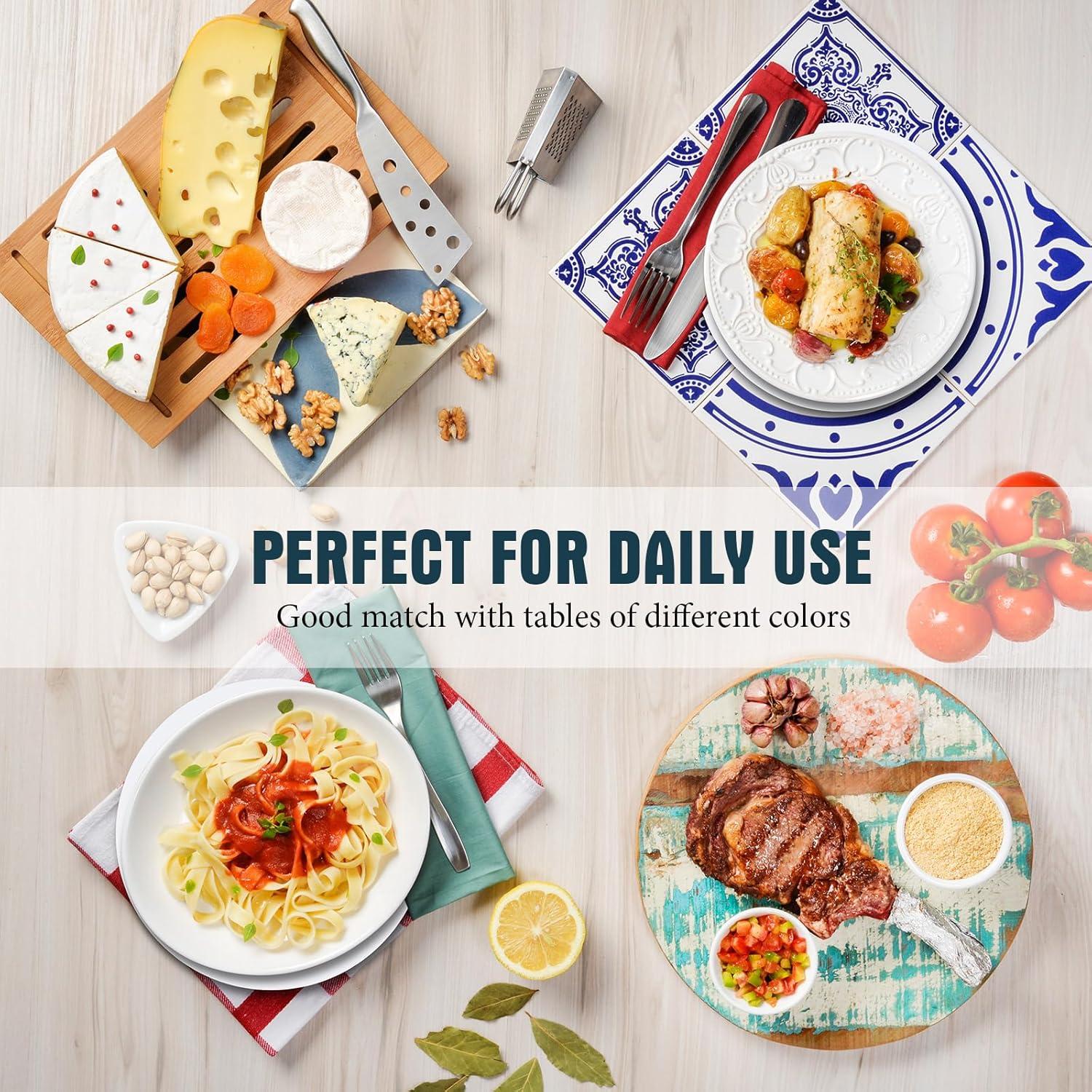 Posavasos de Madera Queekay 6 Pcs 17.78 cm Gris