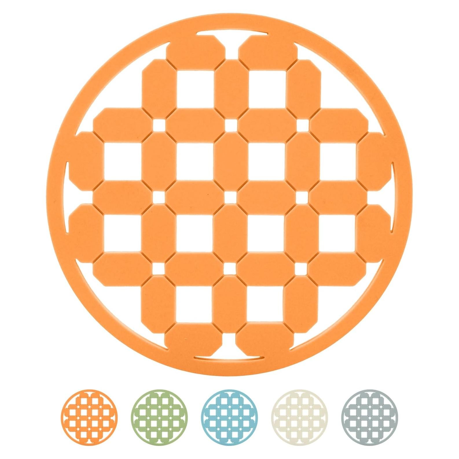 Trivetes de Silicona OGGI Naranja 17.78cm Antideslizantes