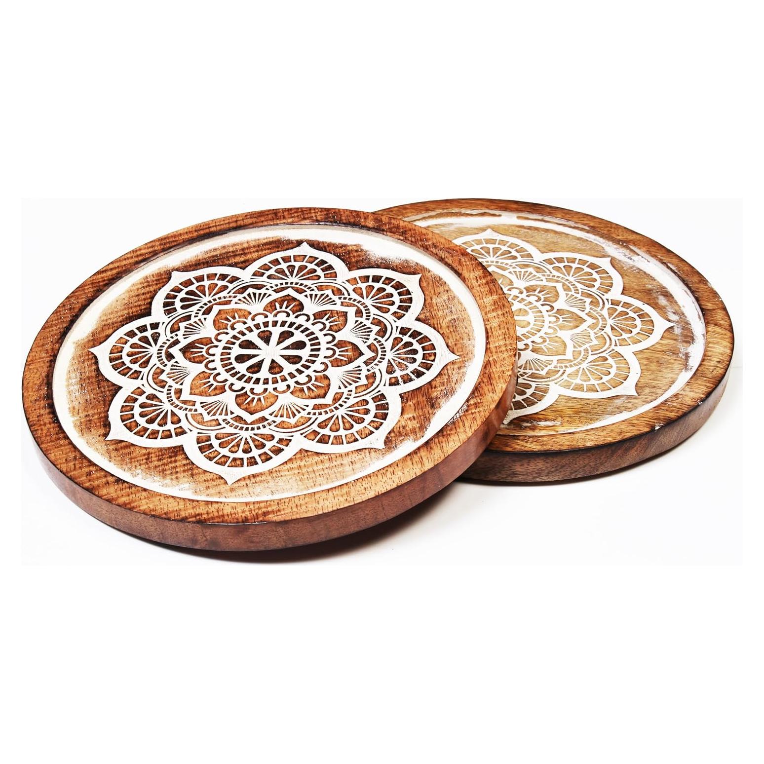 Juego de 2 Soportes de Madera ARTISENIA para Platos Calientes