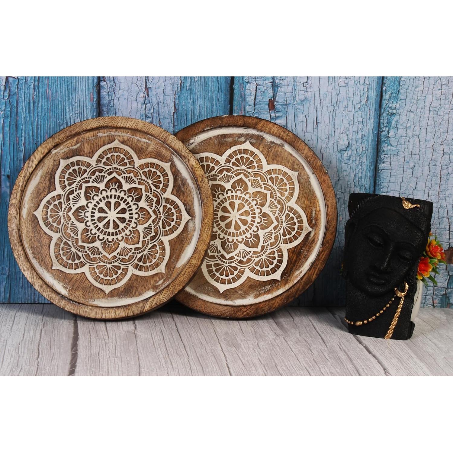 Juego de 2 Soportes de Madera ARTISENIA para Platos Calientes