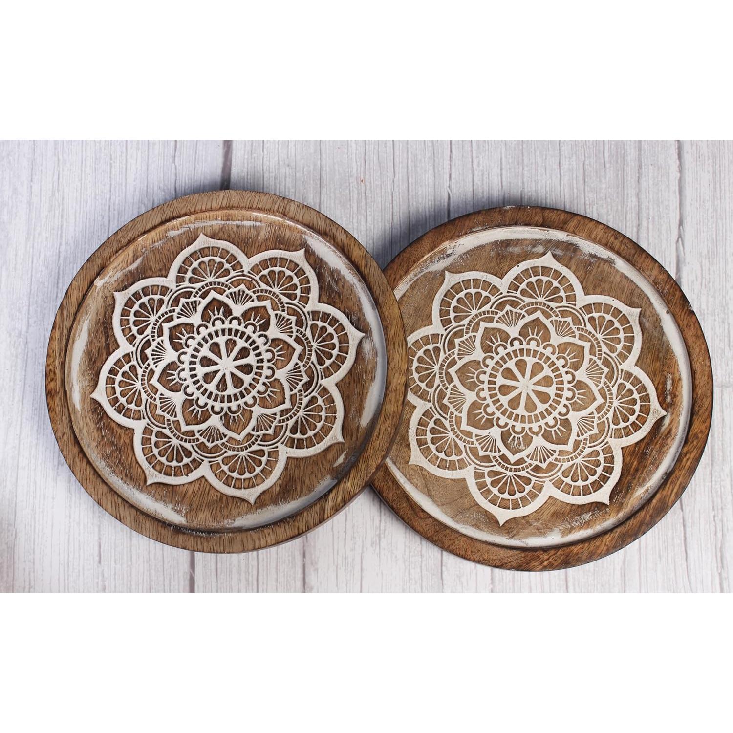 Juego de 2 Soportes de Madera ARTISENIA para Platos Calientes